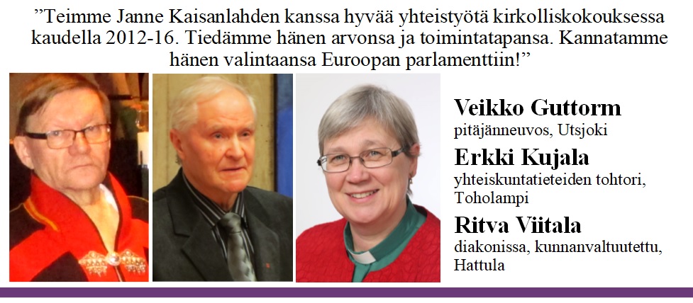 Veikko Guttorm, Erkki Kujala ja Ritva Viitala